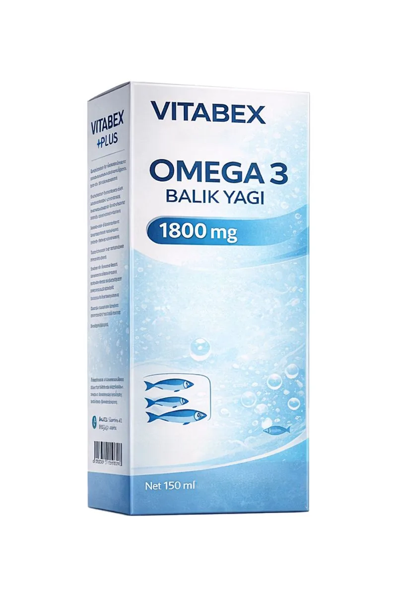 Vitabex +Plus Omega-3 Balık Yağı 1800 mg Şurup ürün görseli