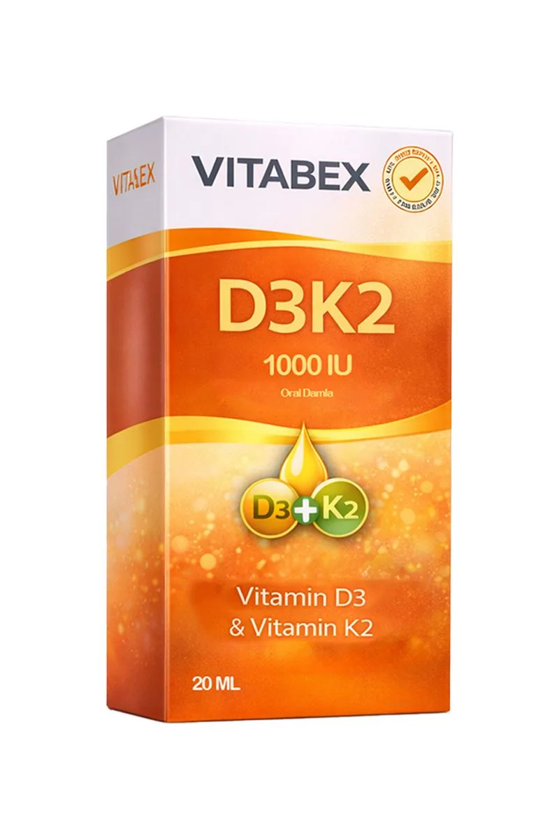 Vitabex D3K2 Oral Damla 1000 IU ürün görseli