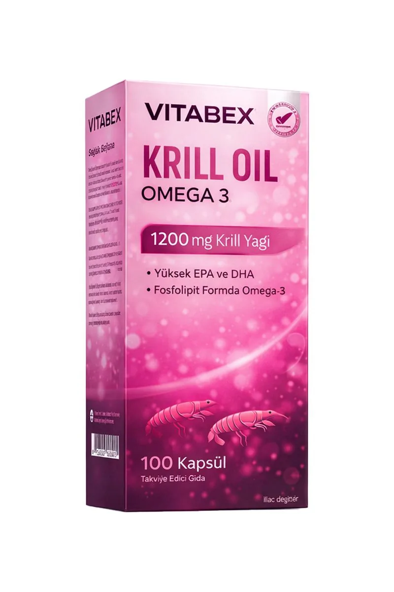 Vitabex Krill Oil Omega-3 1200 mg ürün görseli